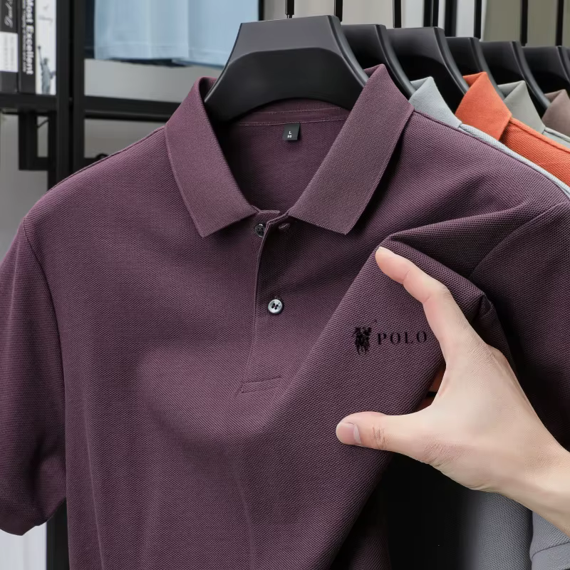 Polo classique d'été Paul Brand New Pony Design respirant pour homme