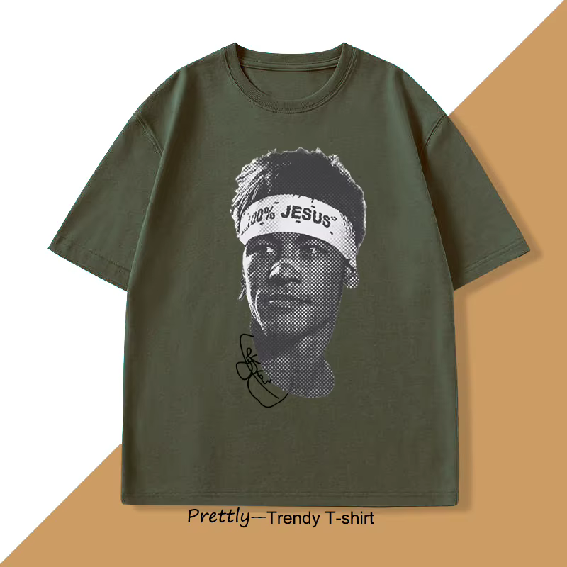 Neymar-T-shirt à Manches Courtes en Coton pour Homme