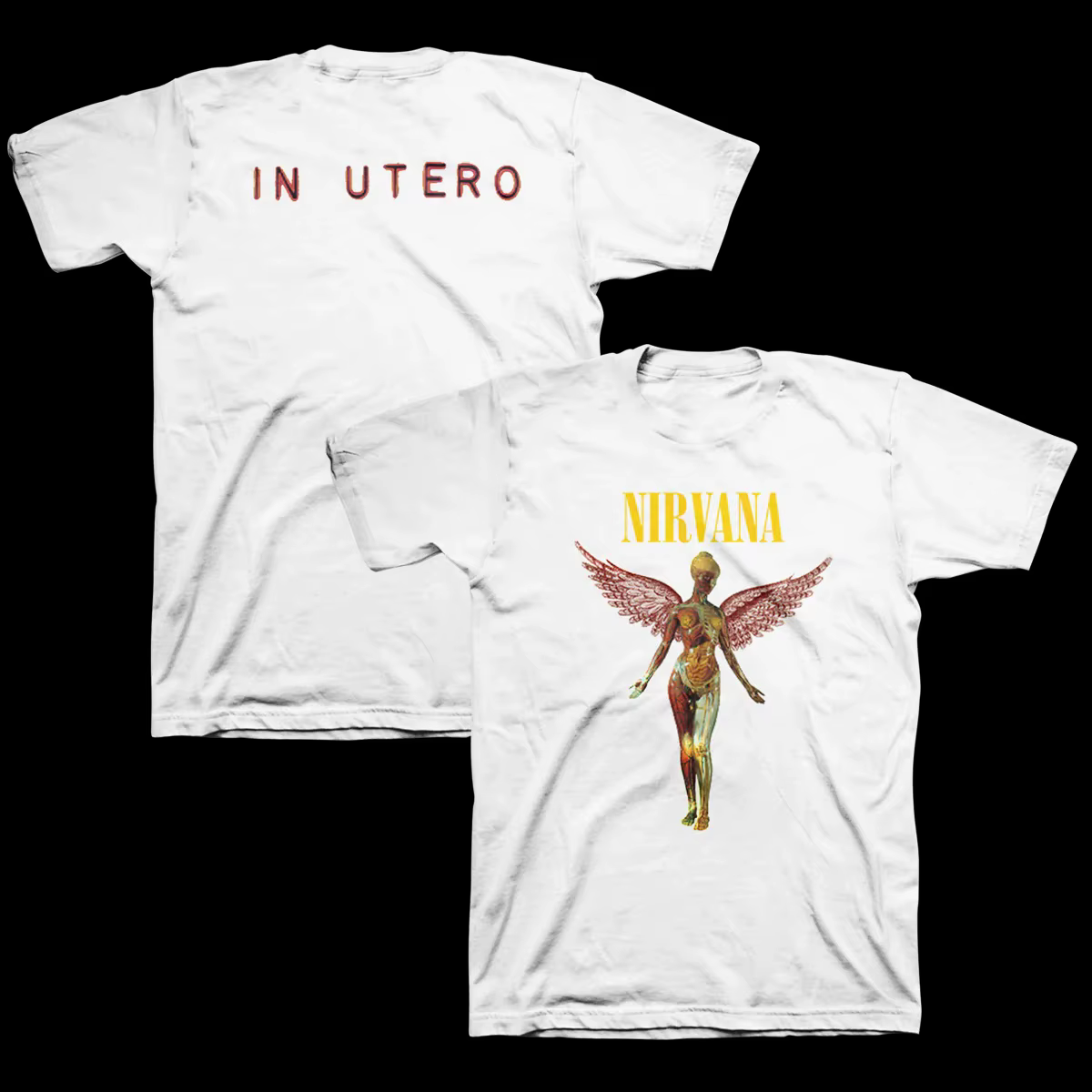 T-shirt de groupe de rock Nirvana Y2K pour hommes et femmes