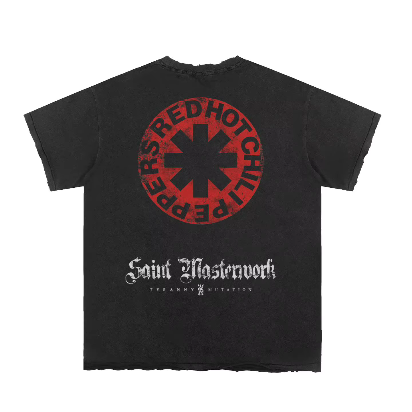 RED HOT CHILI PEPPERS RHCP T-shirt SAINT lavé pour hommes et femmes