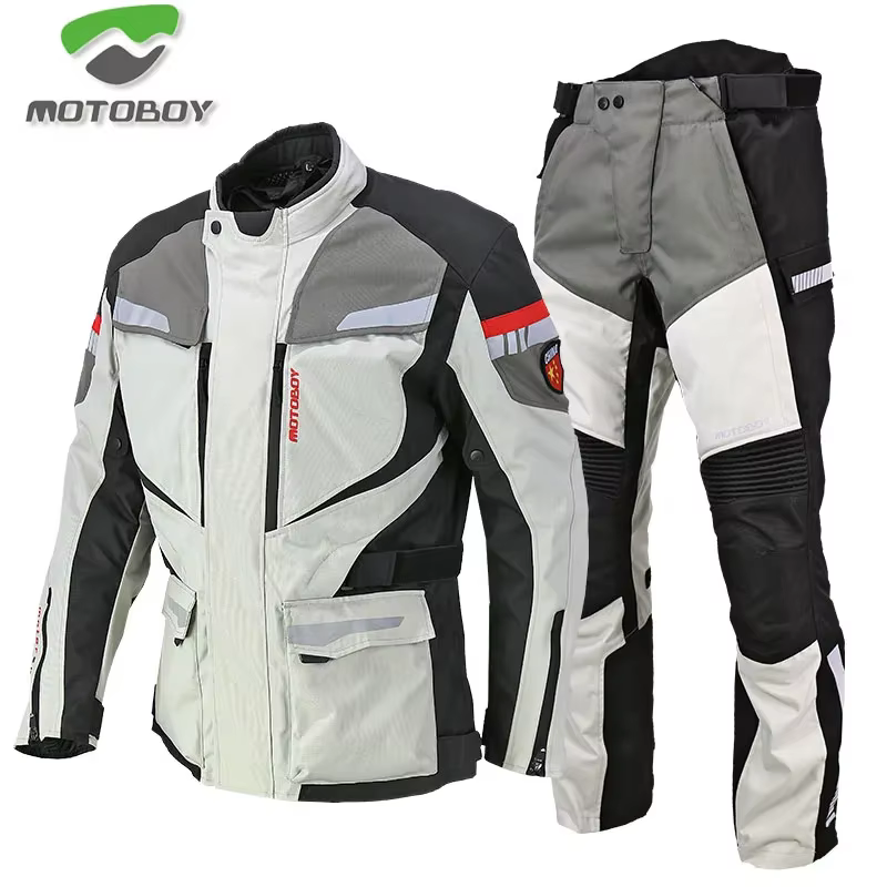 Veste et pantalon de moto imperméables pour hommes