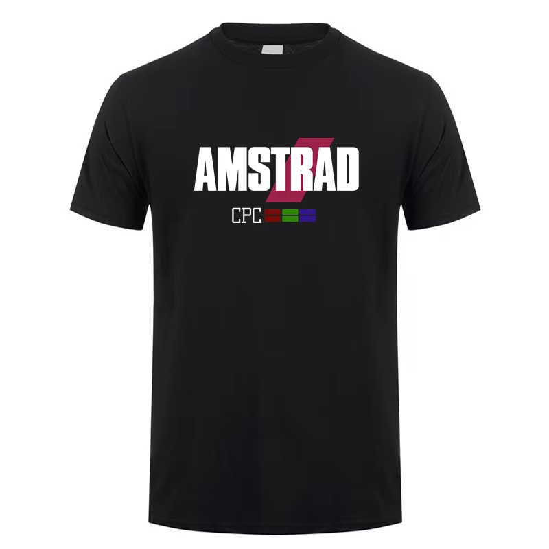 Amstrad CPC T-shirt été hommes à manches courtes Cool haut coton programmeur