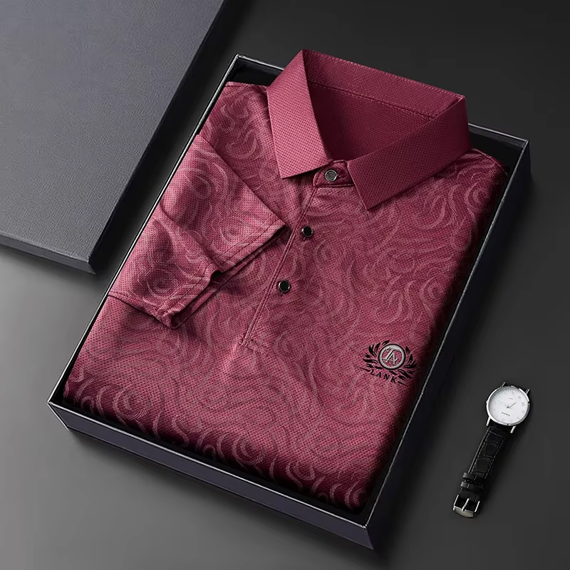 Polo léger brodé pour homme
