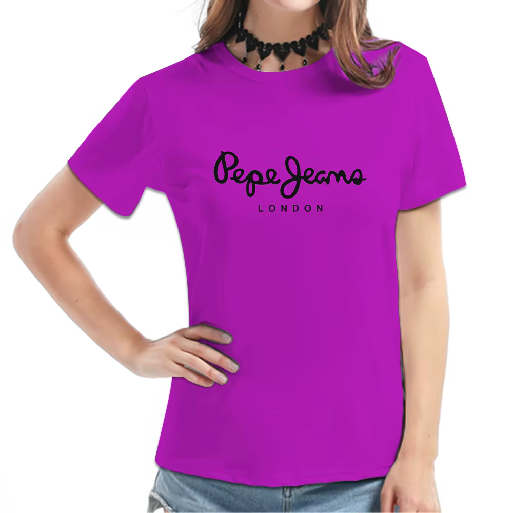 T-shirt à manches courtes bordeaux pour femme - Imprimé graphique typographique London Script