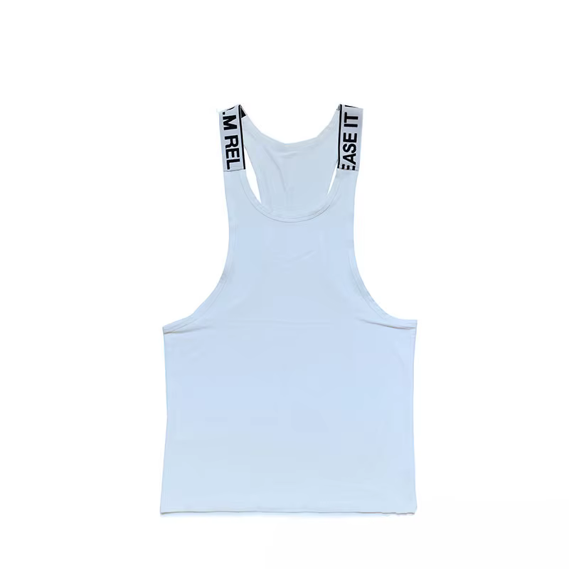 Chemise de fitness à bretelles pour hommes, haut de gym, chemise de musculation à la maison, vêtements décontractés
