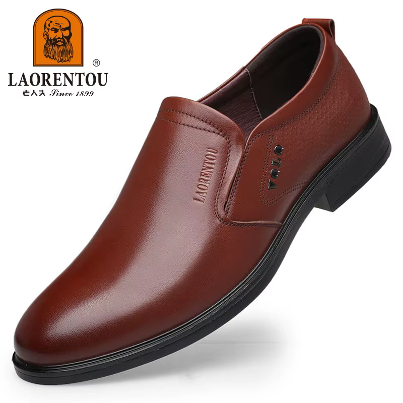 LAORENTOU chaussures décontractées en cuir véritable