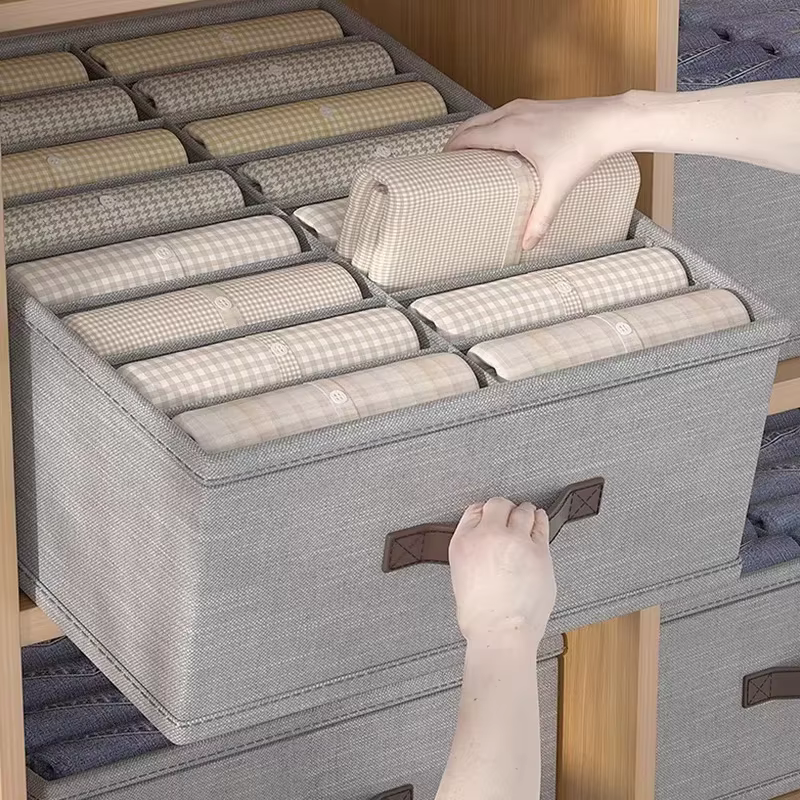 Organisateur de rangement pour vêtements, pulls, t-shirts, pantalons épais, sous-vêtements, chaussettes, pour la maison