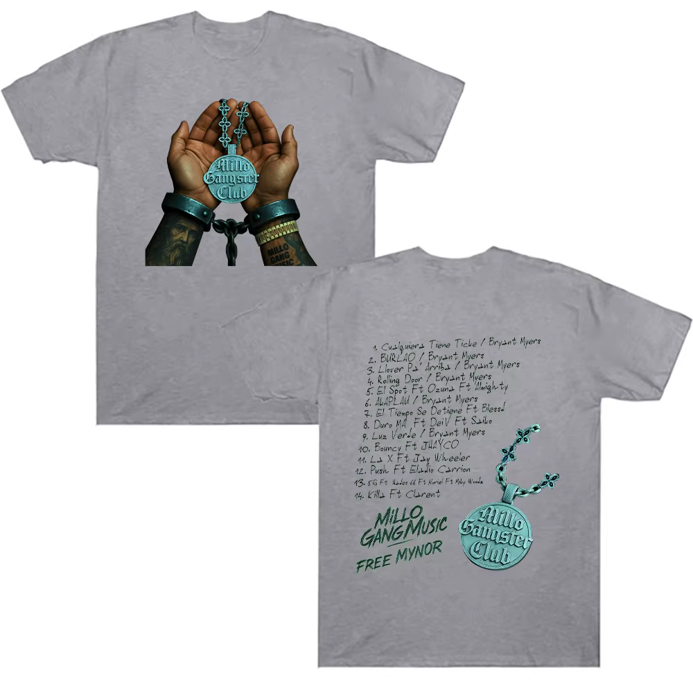 Bryant Myers Millo Gangster Club 2025 t-shirt rappeur