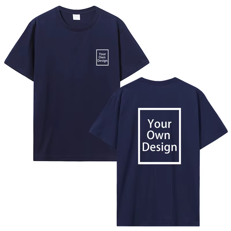 Coton personnalisé impression personnalisée à manches courtes T-shirt été hauts t-shirts bricolage votre Photo ou Logo