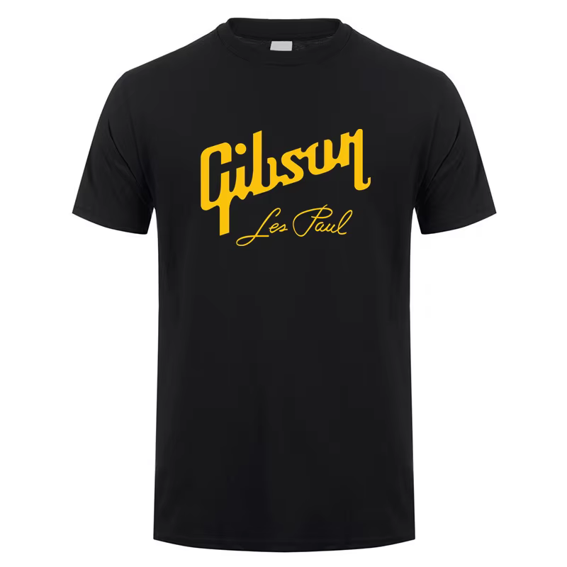 Guitare Gibson t-shirt été hommes à manches courtes coton t-shirts