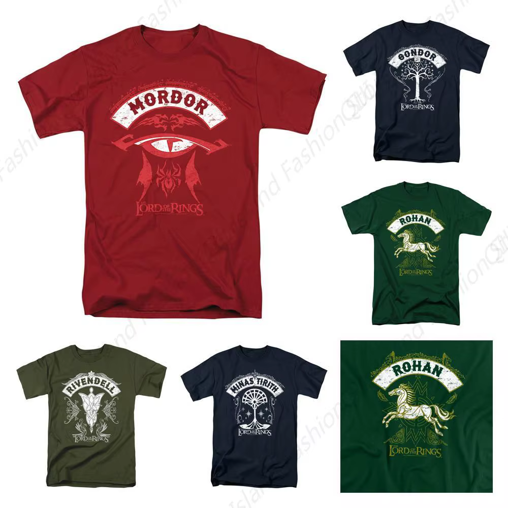 T-shirt du Seigneur des Anneaux Mordor pour Adulte, Unisexe