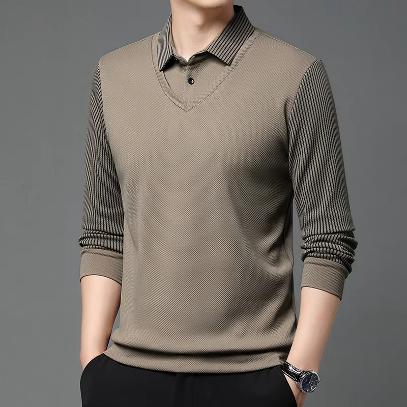 Polo à manches longues pour homme