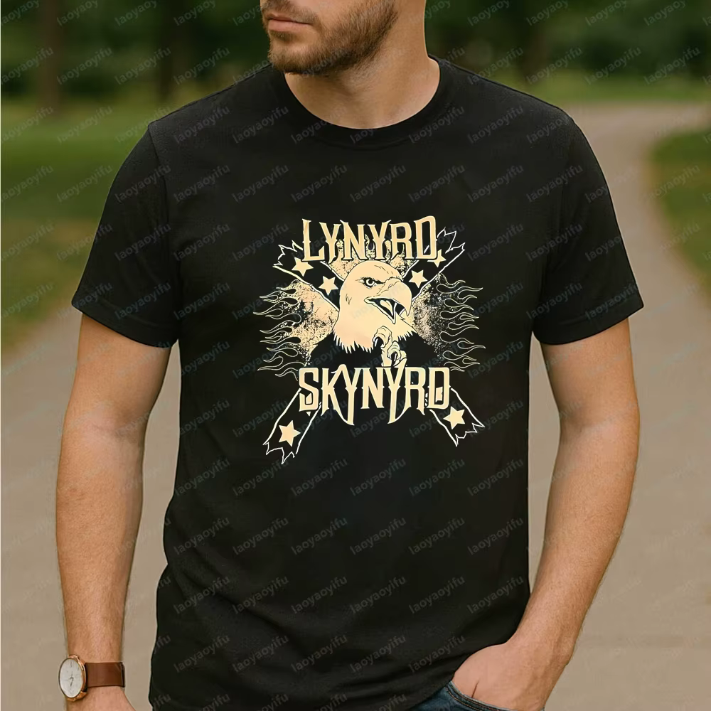 Lynyrd Skynyrd Band's Summer Fashion T-shirt confortable à manches courtes pour hommes et femmes