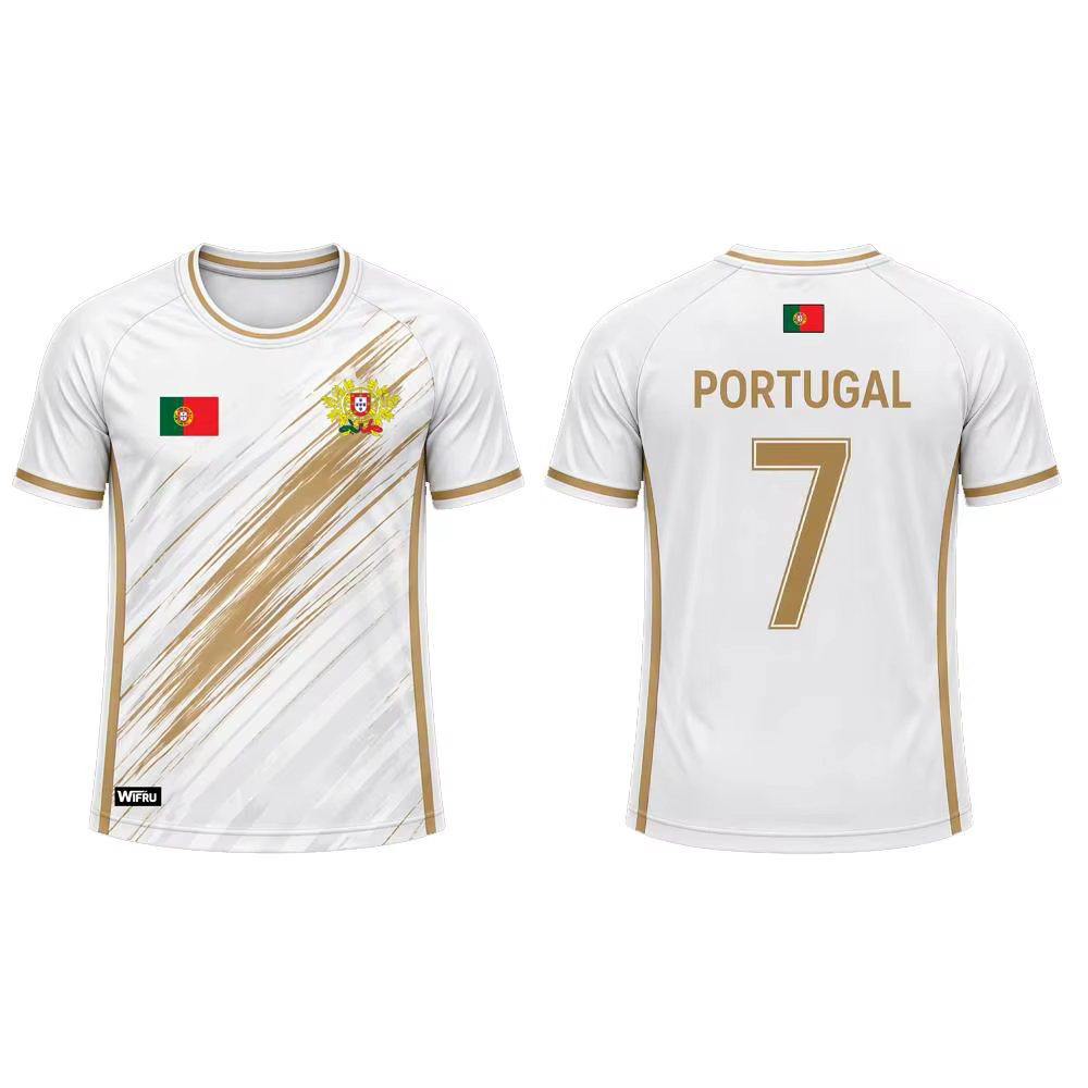 Maillot de football pour homme avec imprimé drapeau du Portugal 2026