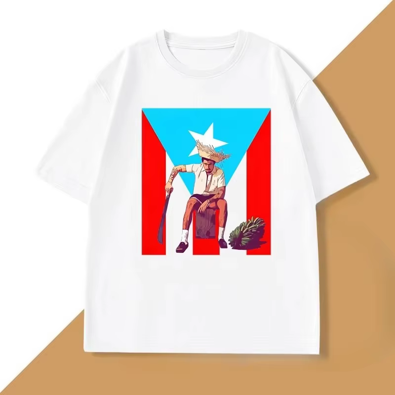 T-shirt Bad Bunny avec drapeau de Porto Rico