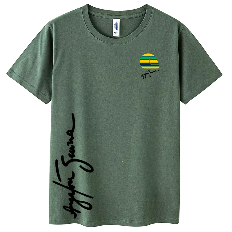 Héros Ayrton Senna t-shirt hommes à manches courtes 100% coton T-Shirts drôle F1 homme