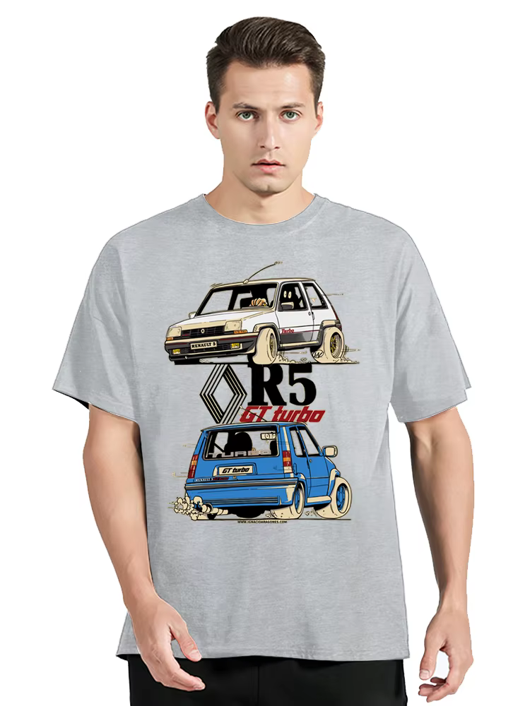 T-shirt en coton à col rond pour homme