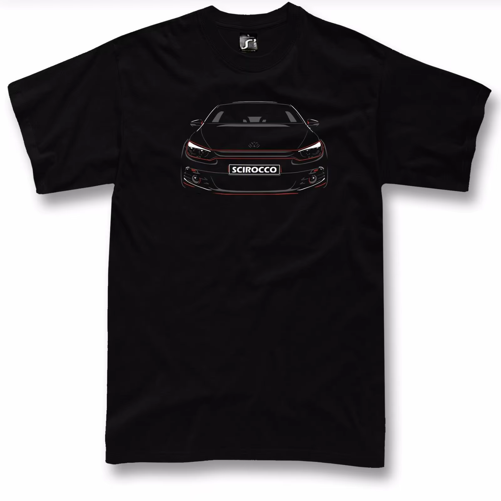 T-shirt contrastant rock GérClassic R Coupé. Économie à manches courtes 100% coton