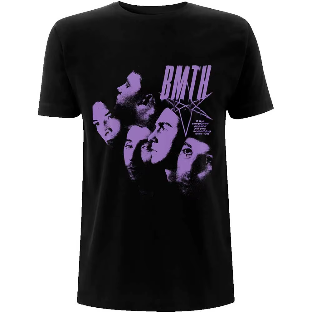 T-Shirt Nun Bring Me The Horizon en coton pour hommes et femmes