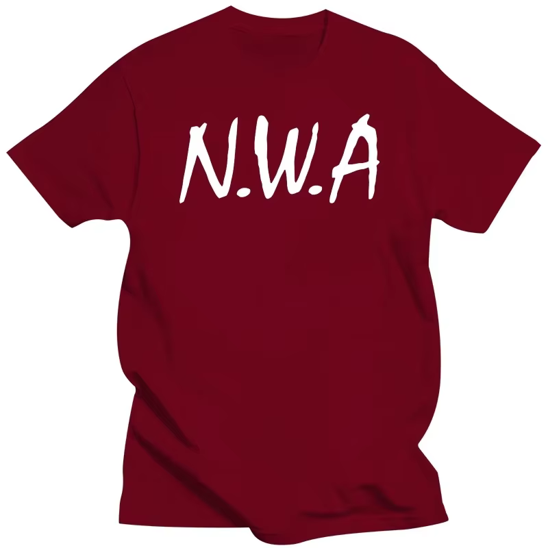 T-shirt à manches courtes NWA Hip Hop Rap années 90