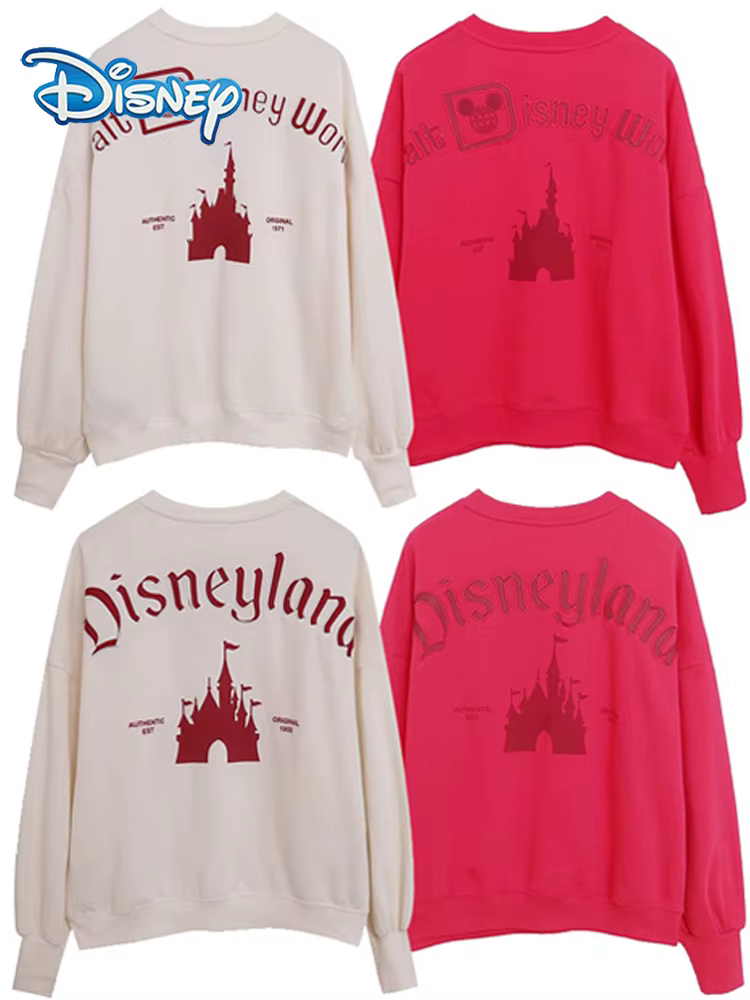 Sweat-shirt à manches longues et col rond pour femme