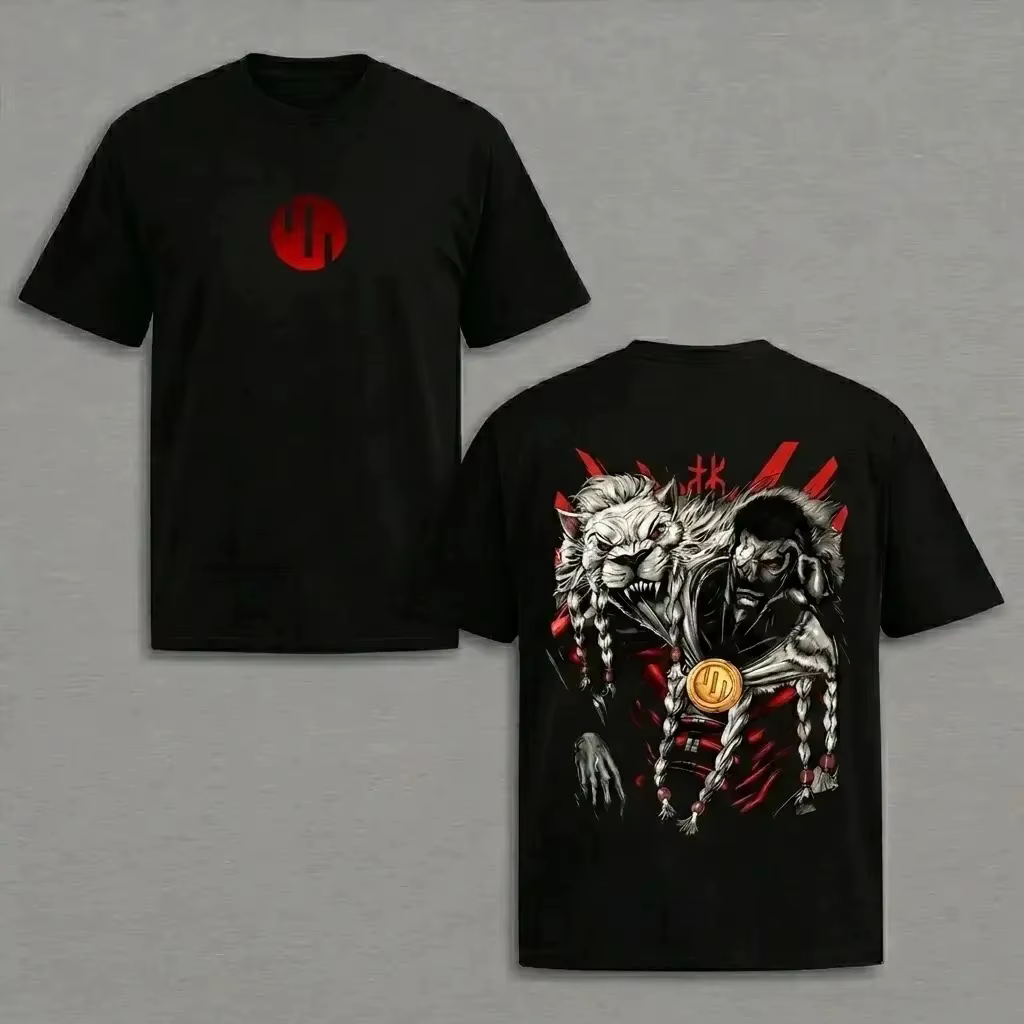 Nouveau T-shirt unisexe 100 % coton avec motif Grand Roi Thragg Invincible 2026, T-shirt oversize col rond vintage Y2K pour homme, idéal pour l'été