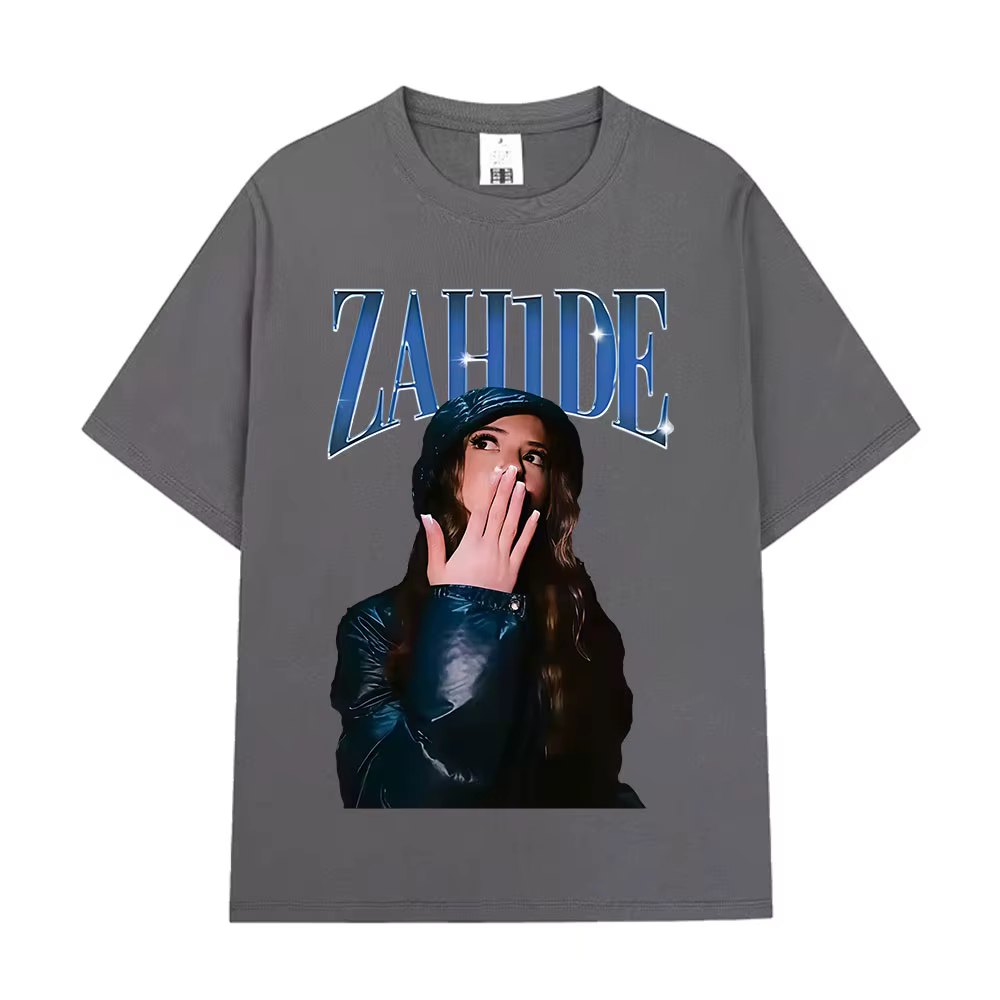 Zahide Merch T-shirt graphique hommes femmes vêtements mode haute qualité T-shirts coton surdimensionné à manches