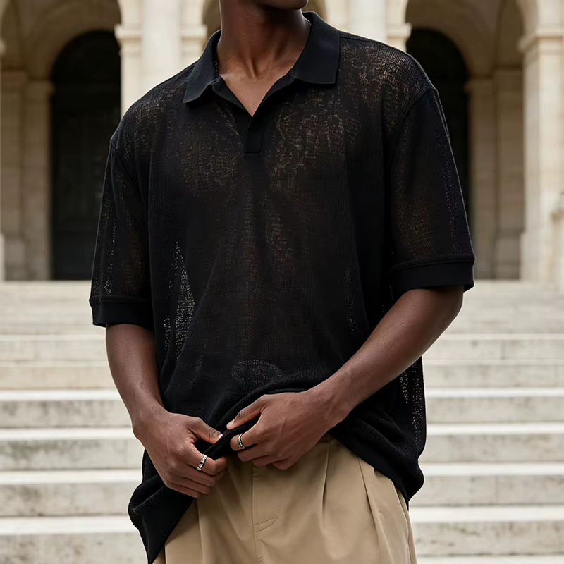 Chemises pour hommes – Nouvelle collection été 2026 : Polos en maille respirants pour le quotidien