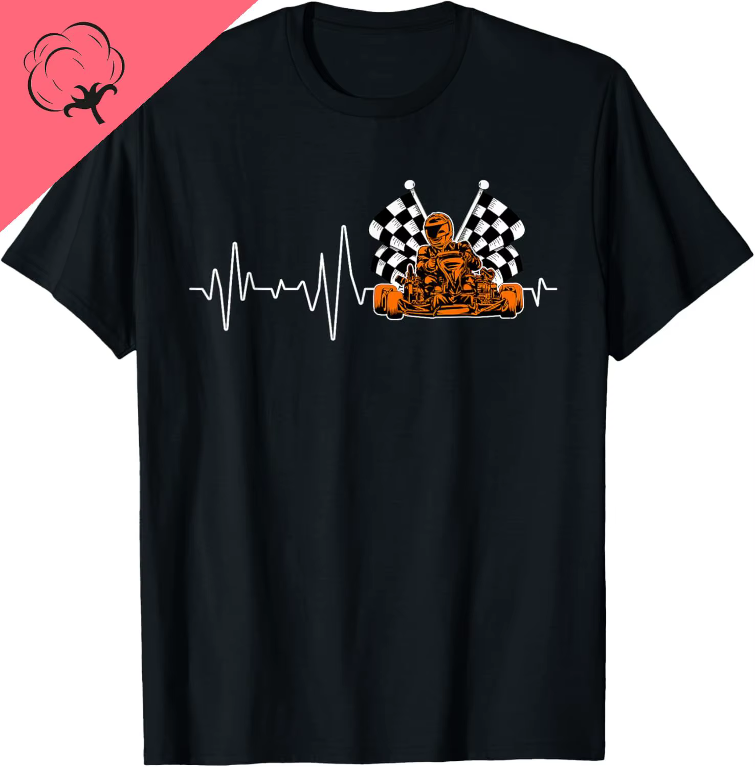 T-shirt Go Karting Heartbeat