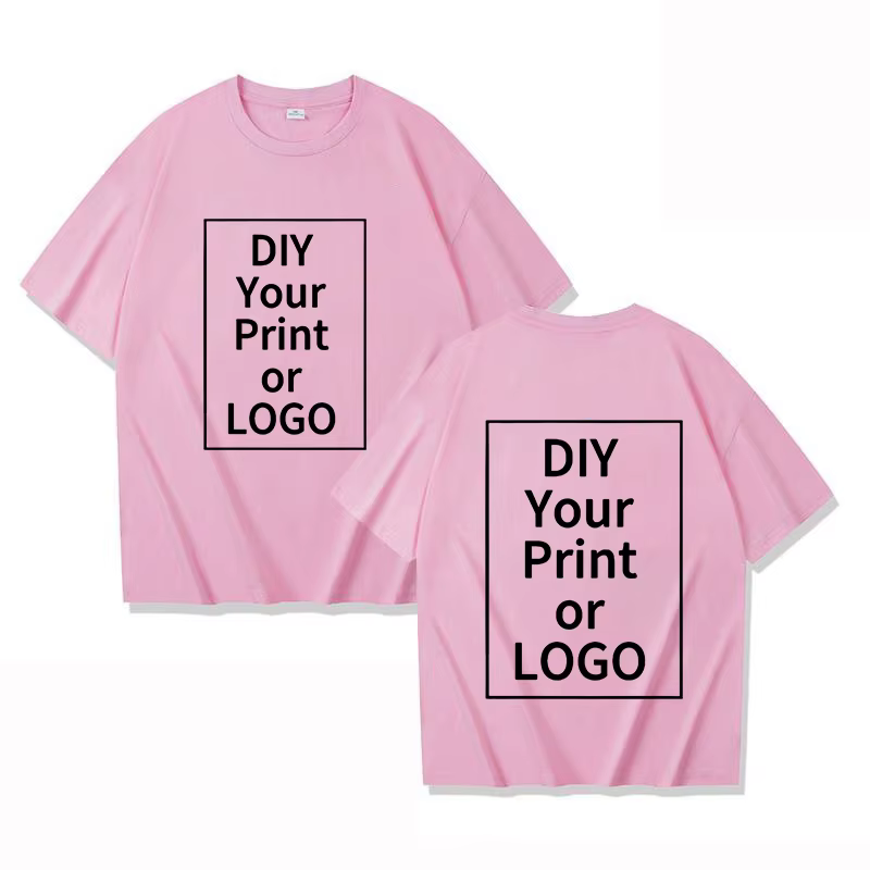 Nouveau t-shirt personnalisé concevoir votre propre texte de Photo traitement d'image professionnel à manches courtes hommes femmes t-shirts personnalisés cadeaux