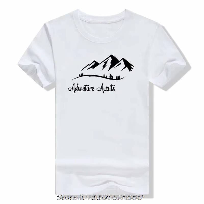 T-shirt unisexe Eat Sleep Travel Antibodies Mountains