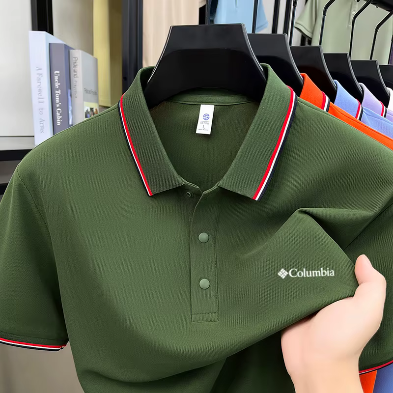 Nouveau Polo Décontracté Sportif Respirant pour Homme