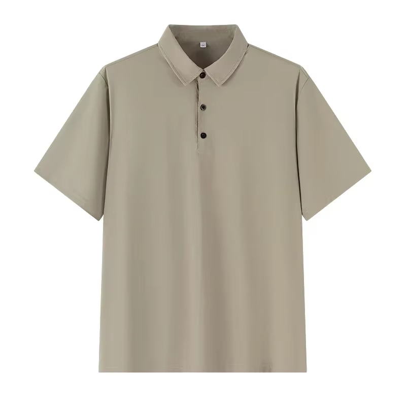 1XL-7XL grande taille hommes POLO décontracté glace soie sans couture à manches courtes haute qualité