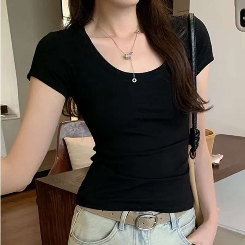 Femme 2026 été décontracté coton t-shirt pour femmes à manches courtes t-shirts mode