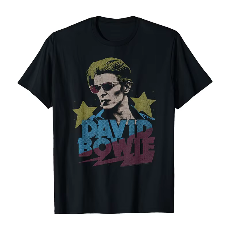 T-shirt imprimé rétro américain pour hommes et femmes