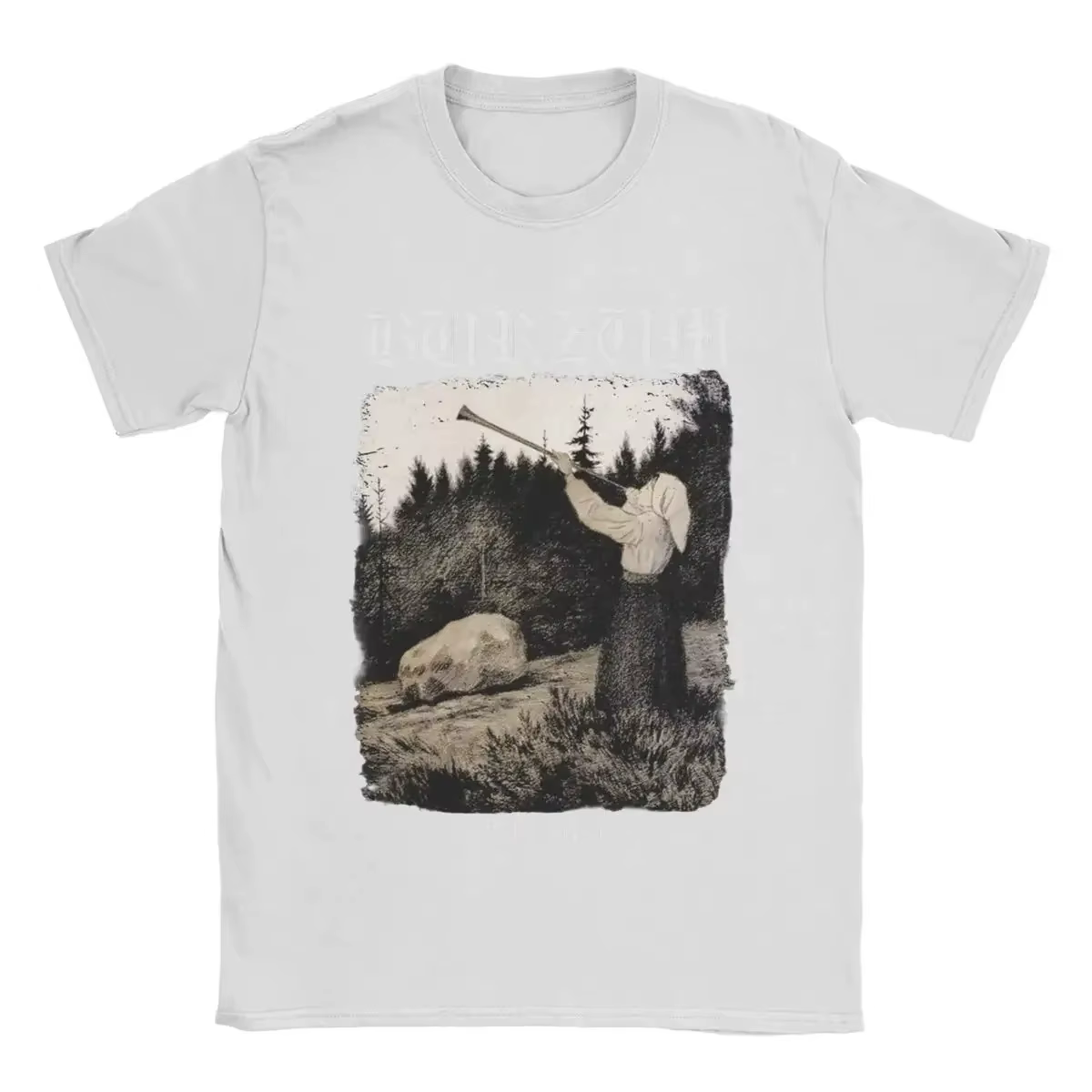 Burzum Blow The Trumpet T-shirts polyvalents vintage à manches courtes pour hommes et femmes