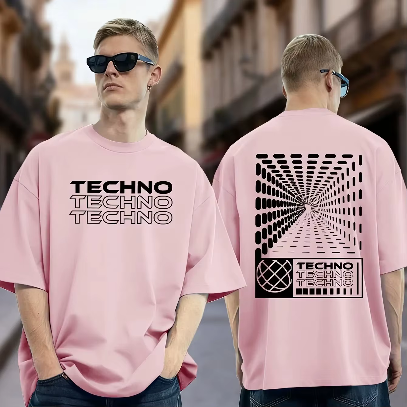 T-shirt minimaliste en coton 100% pour hommes