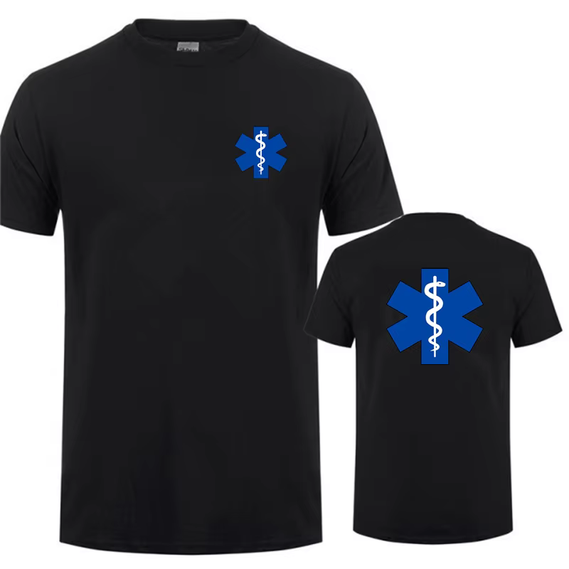 T-Shirt à Manches Courtes et Col Rond pour Homme et Femme