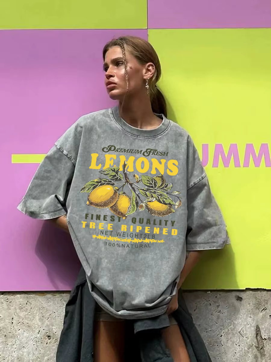 T-Shirts délavés pour femmes