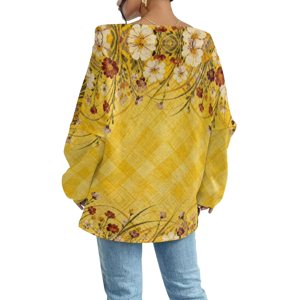 Sweat-shirt tendance à épaules dénudées