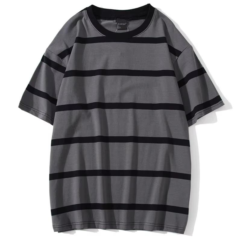 Mew hommes t-shirt couleur bloc impression 3 couleurs en option t-shirts Simple haute rue basique tout Match Cargo hauts