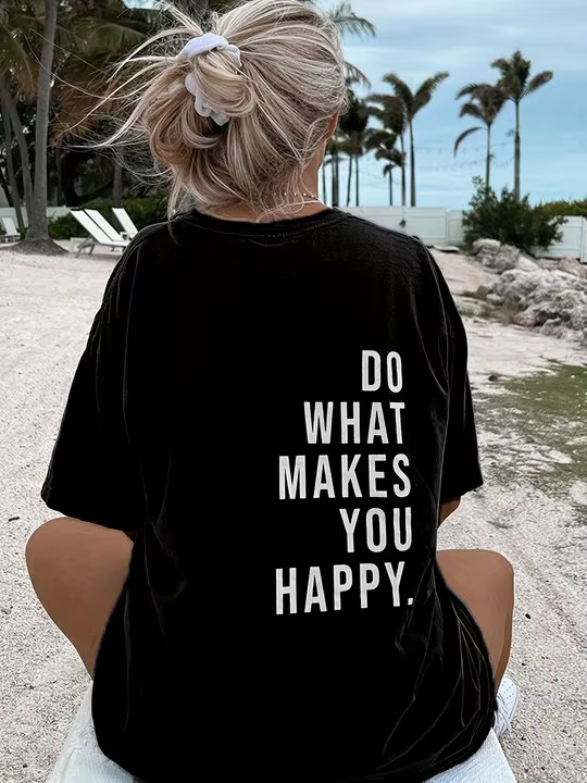 T-shirt décontracté à manches courtes pour femmes