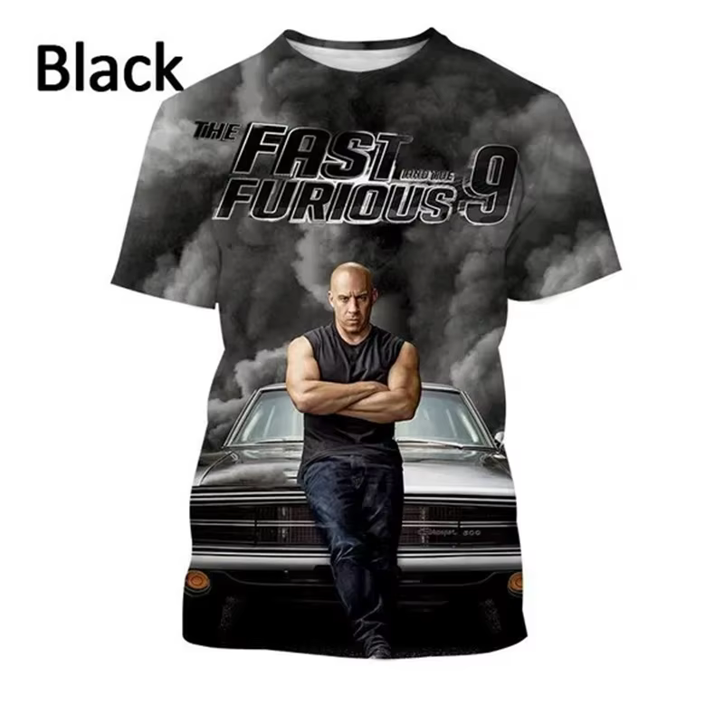 T-shirt Fast and Furious pour hommes et femmes