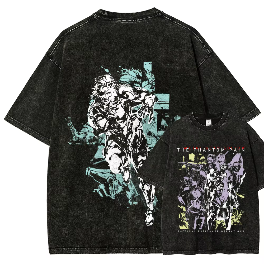 T-shirt délavé Metal Gear Solid