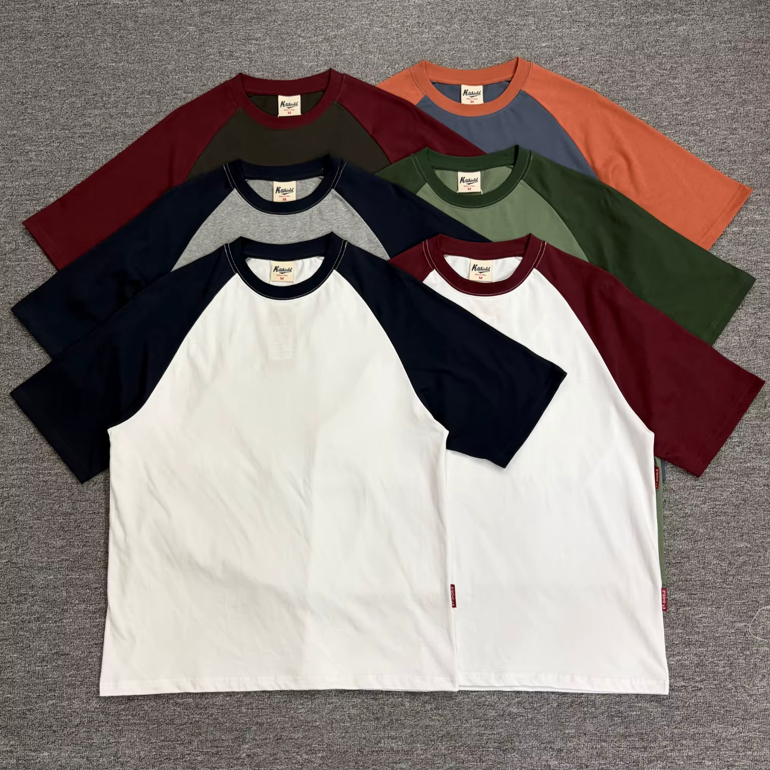 T-shirt homme rétro à manches raglan