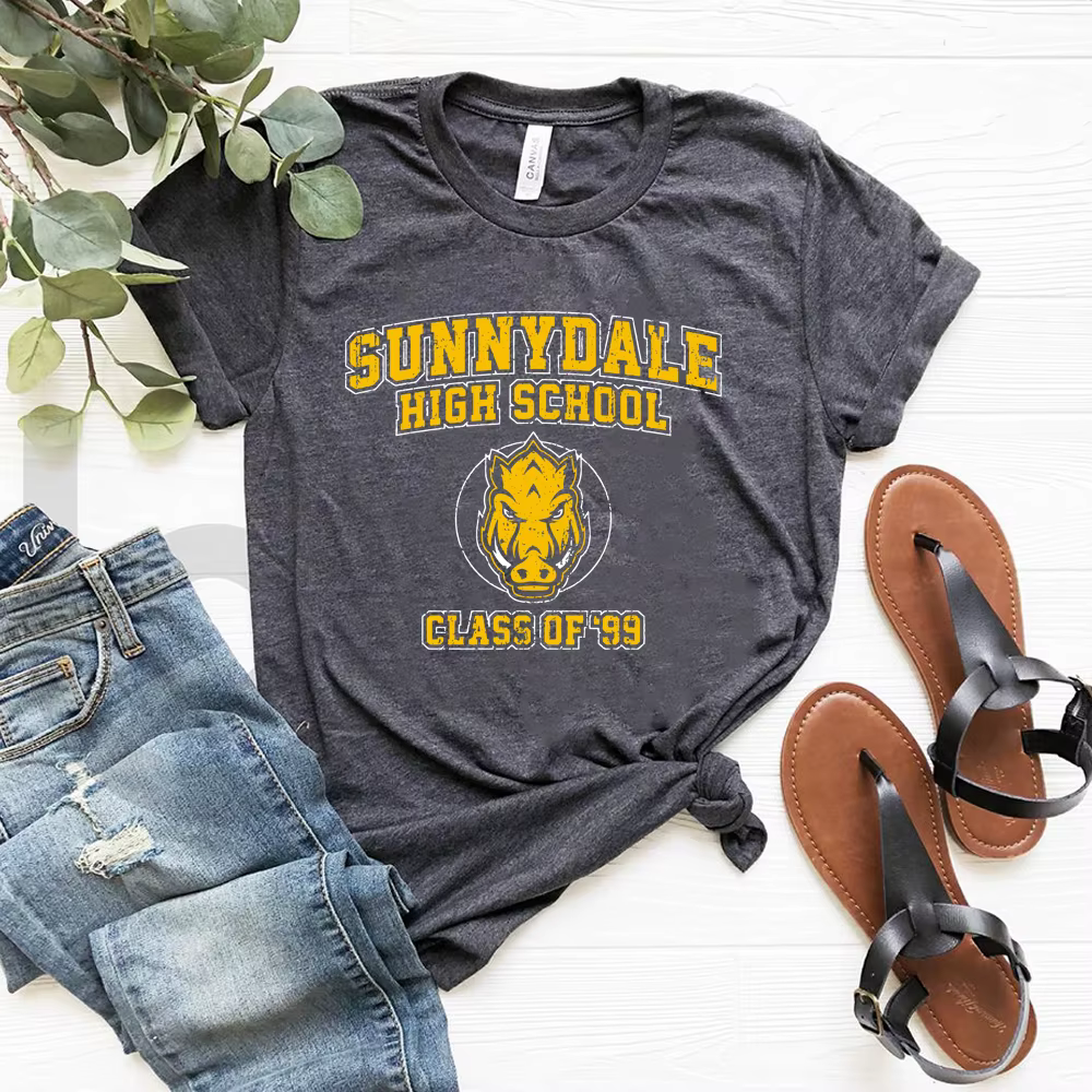 Sunnydale-T-shirt à manches courtes unisexe