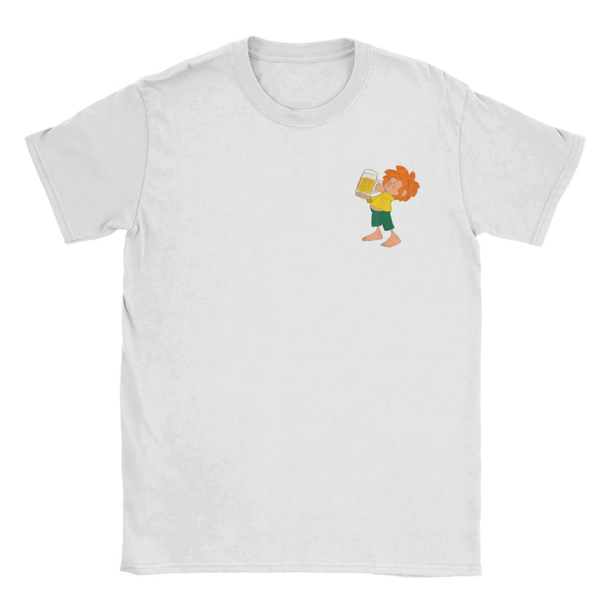 Pumuckl boissons bière hommes t-shirts Anime dessin