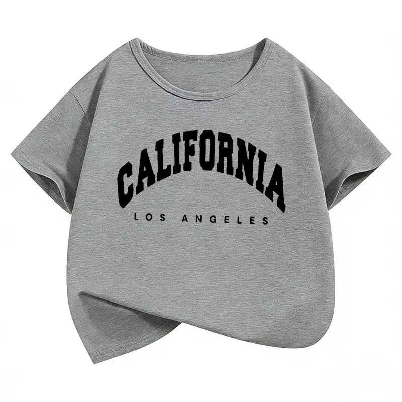 T-shirts imprimés avec la lettre California Los Angeles