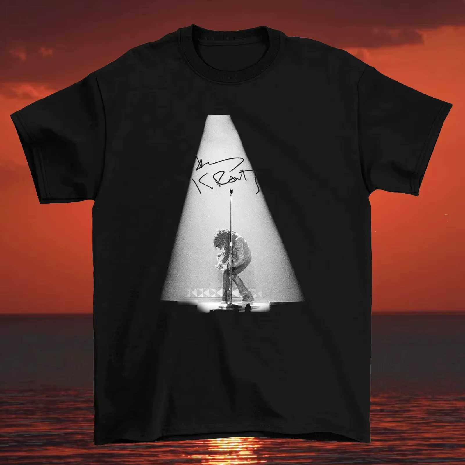 T-shirt imprimé Lenny Kravitz pour hommes et femmes