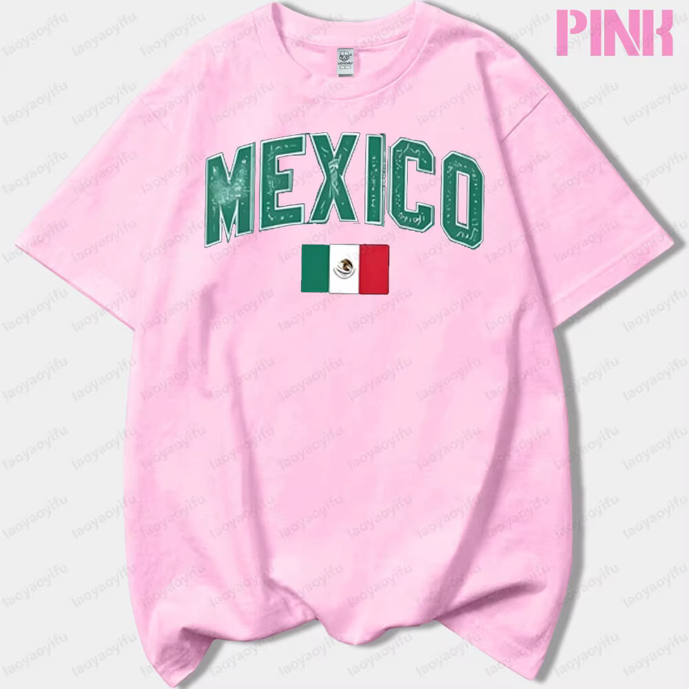 Jour de l'indépendance mexicain femme graphique t-shirts Viva mexique homme été haute qualité coton t-shirt mode décontracté extérieur hauts